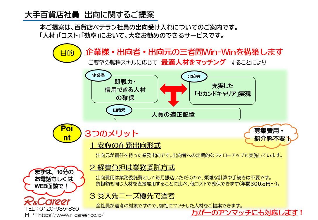 Ss外部出向 アール キャリア R Career 人材派遣や人材紹介の人材総合サービス